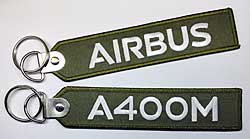 Schlüsselanhänger: Airbus - A400M - Olivgrün