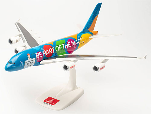 Flugzeugmodelle: Emirates - Destination Dubai - Airbus A380 - 1:250
